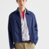 Technical Cotton Zipper Blouson Jacket