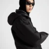 Technical Fabric Down Jacket with Hood
