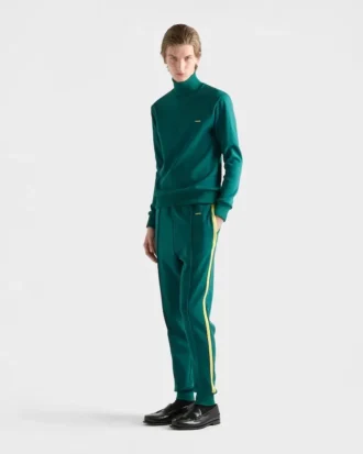 Technical Fabric Turtleneck Sweatshirt