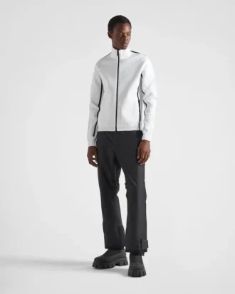 Techno Knit Turtleneck Zip-Up Sweatshirt