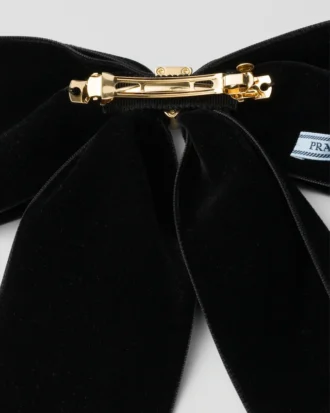 Velvet Bow Hair Clip