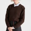 Wool and Cashmere Crew-Neck Sweater