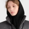 Wool and Cashmere Knit Hood
