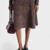 Wool and Cashmere Knit Skirt