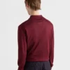 Wool and Silk Polo Sweater