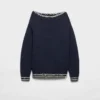 Wool Boat-Neck Sweater