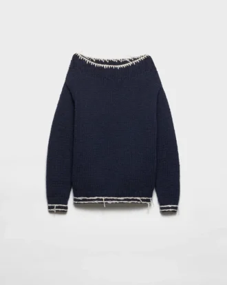 Wool Boat-Neck Sweater