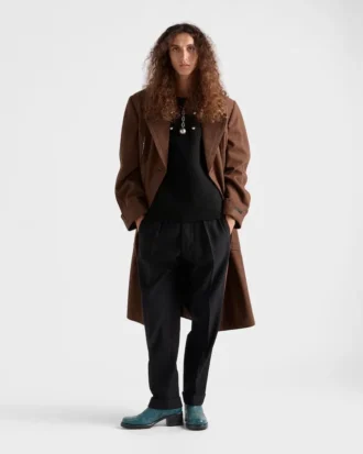 Wool Crew-Neck Sweater with Pendant