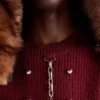 Wool Crew-Neck Sweater with Pendant