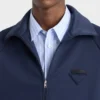 Zippered Technical Fabric Jacket